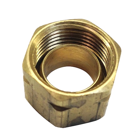 Uflex Usa Brass Compression Nut w/Sleeve #61CA-6 71004K